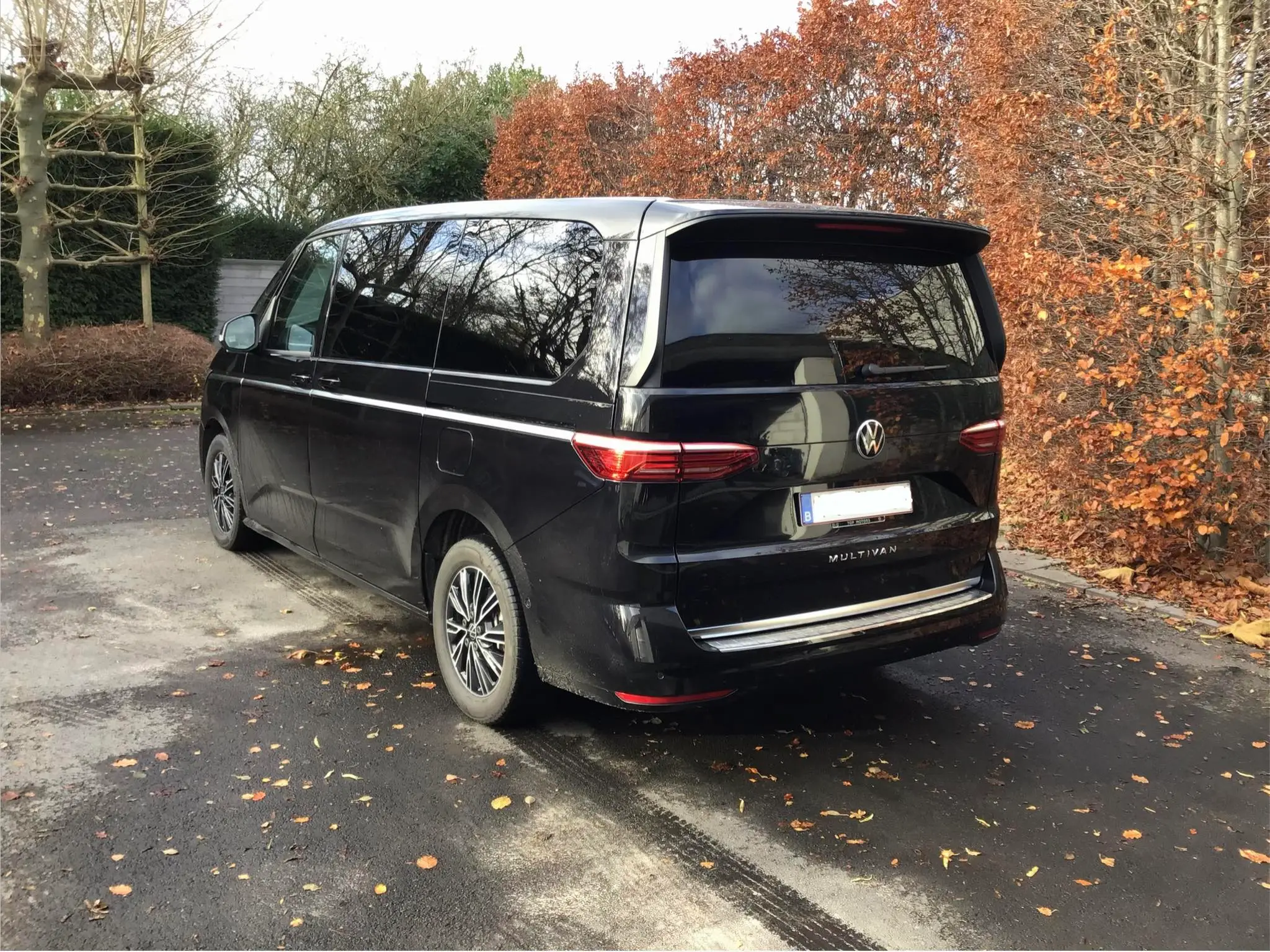 Achterzijde van de Volkswagen Multivan